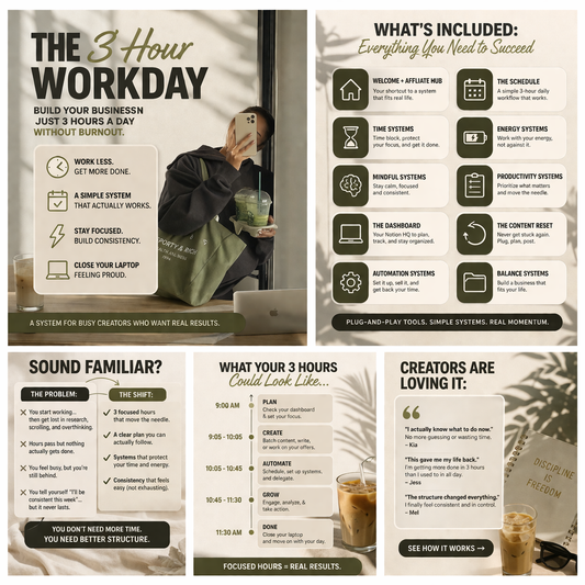 The 3 Hour Workday — Build Your Business Without Burning Out