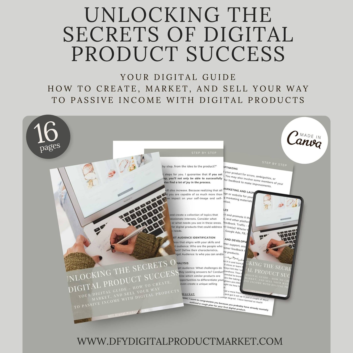 Unlocking the Secrets of Digital Product Success - How to Create and Sell - Lead Magnet