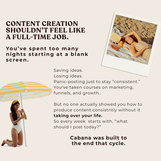 Content Cabana — The Content System That Makes Showing Up Easy