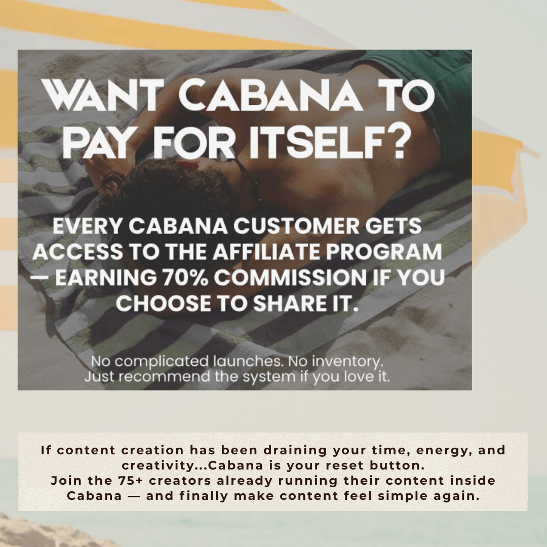 Content Cabana — The Content System That Makes Showing Up Easy