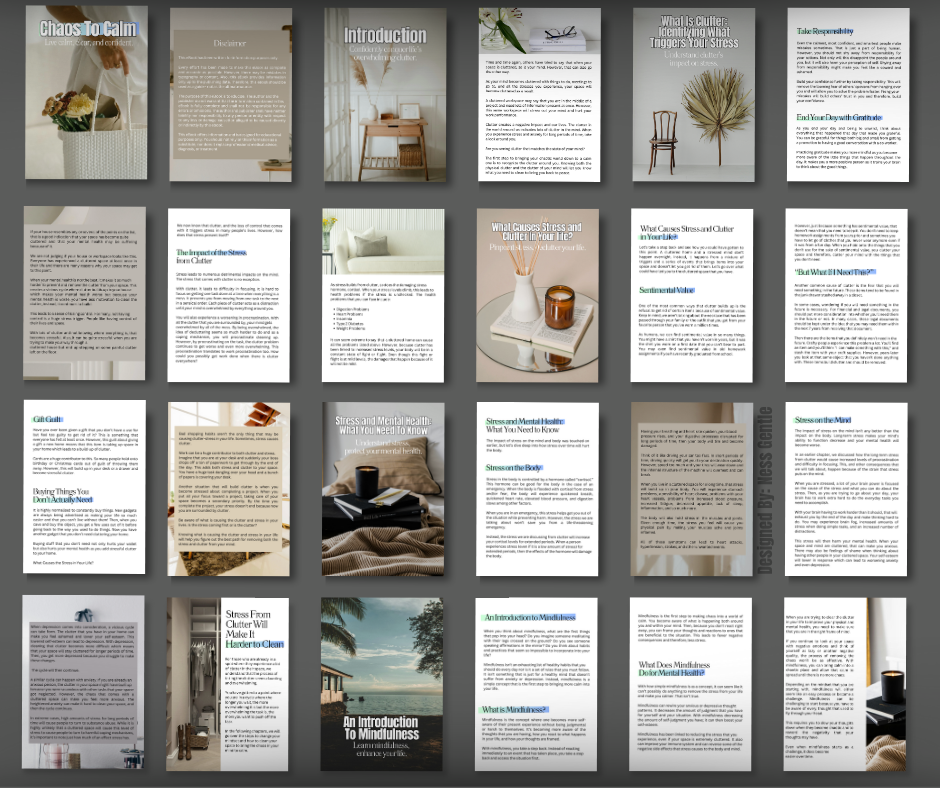 Chaos to Calm eBook – Live Calm, Clear, and Confident