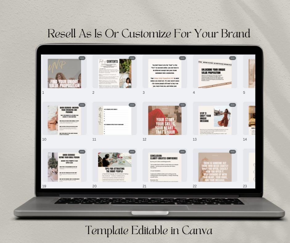 Find Your Unique Value Proposition Workbook