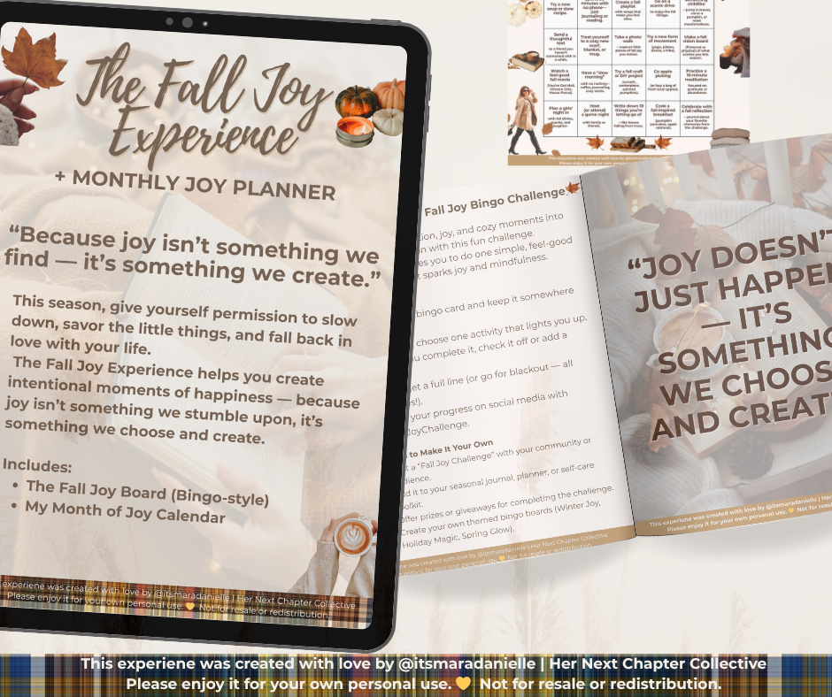 The Fall Joy Experience Digital Product – Editable Canva Template + Resell License