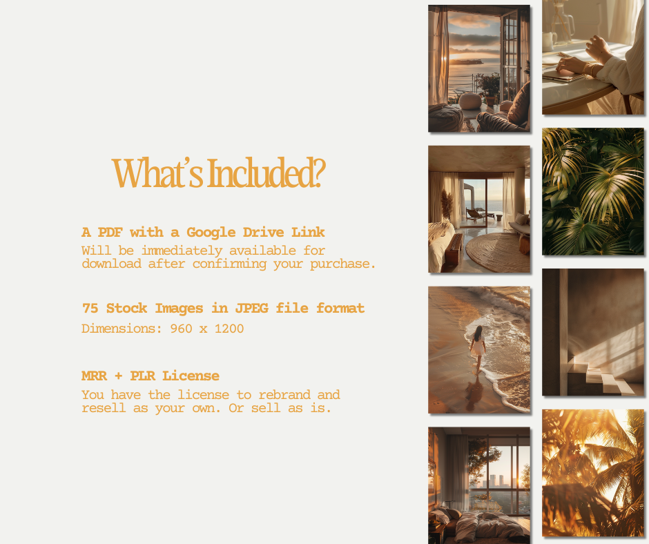 Golden Hour Aesthetic AI Stock Images