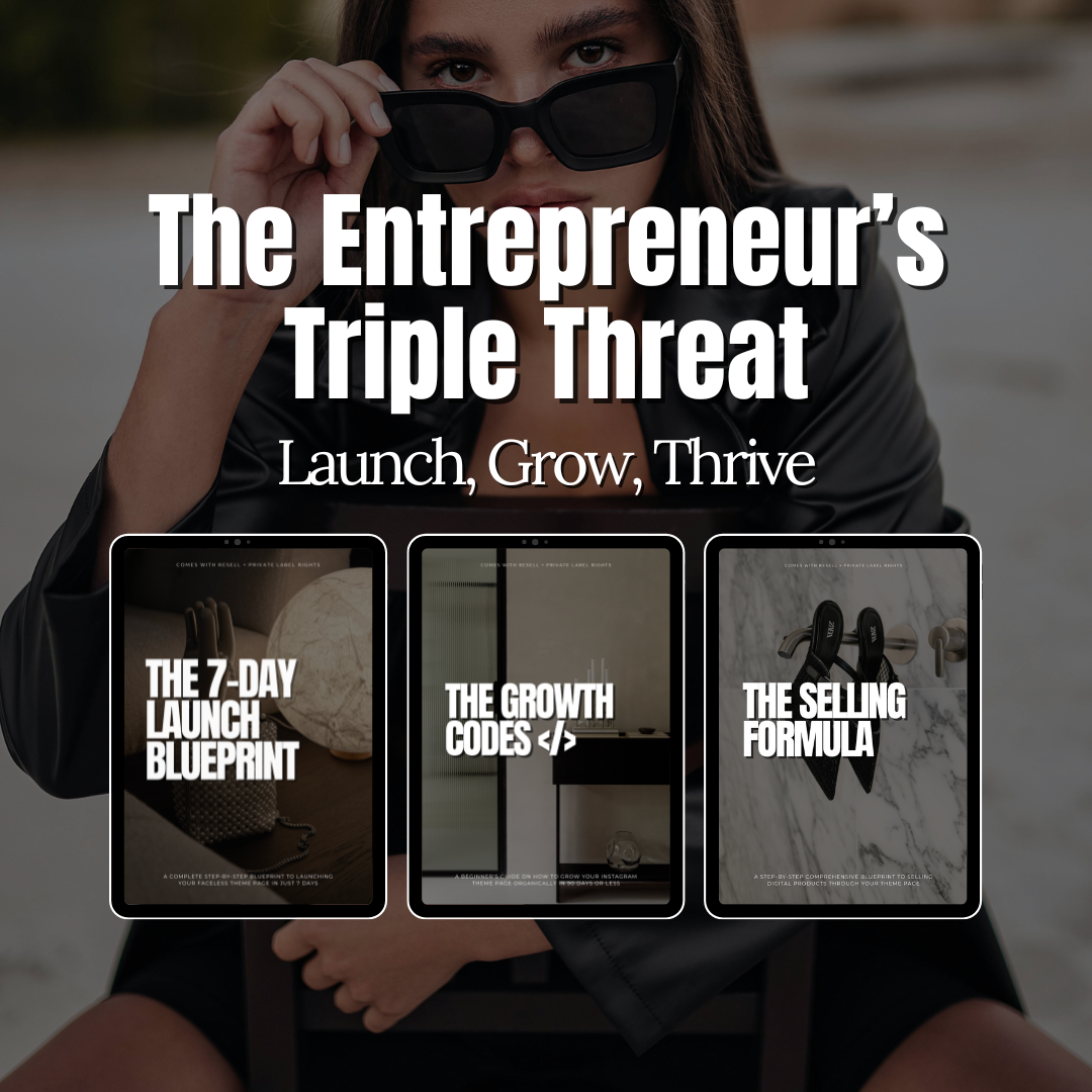 The Entrepreneur’s Triple Threat