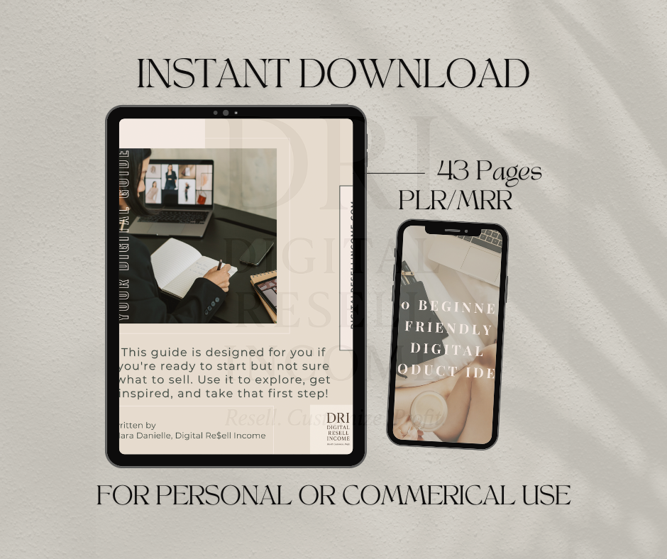The Digital Product Ultimate Niche Handbookwith PLR + MRR
