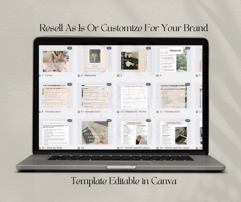 The Digital Product Ultimate Niche Handbook with PLR + MRR