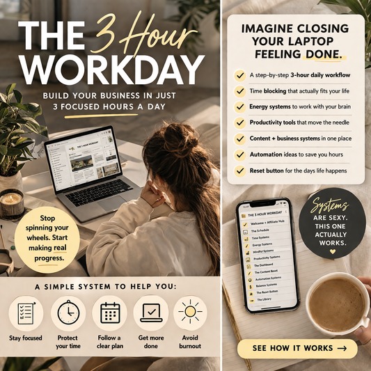 The 3 Hour Workday — Build Your Business Without Burning Out