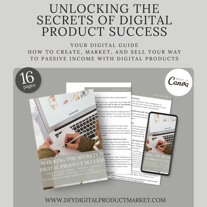 Unlocking the Secrets of Digital Product Success - How to Create and Sell - Lead Magnet