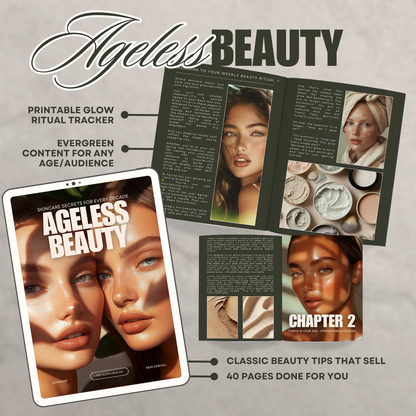 Ageless Beauty | Printable Glow Ritual Tracker & Skincare Planner