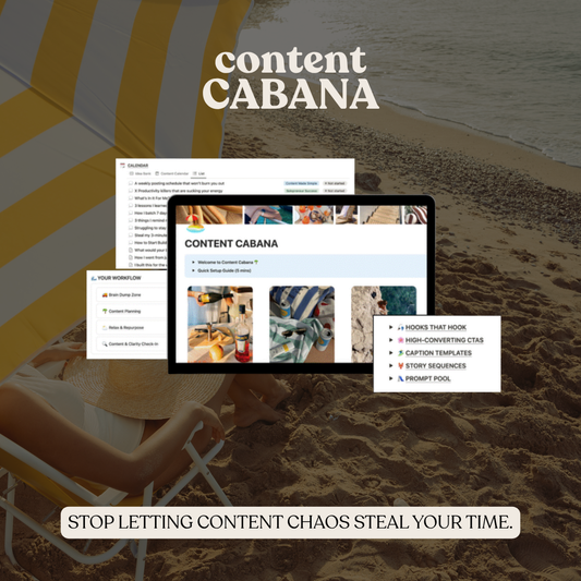 Content Cabana — The Content System That Makes Showing Up Easy