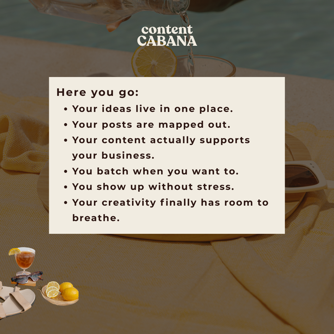 Content Cabana — The Content System That Makes Showing Up Easy