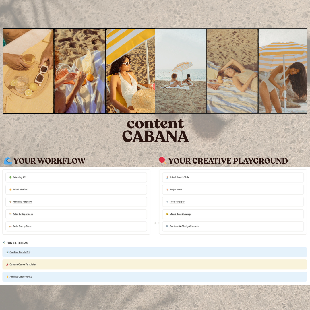 Content Cabana — The Content System That Makes Showing Up Easy
