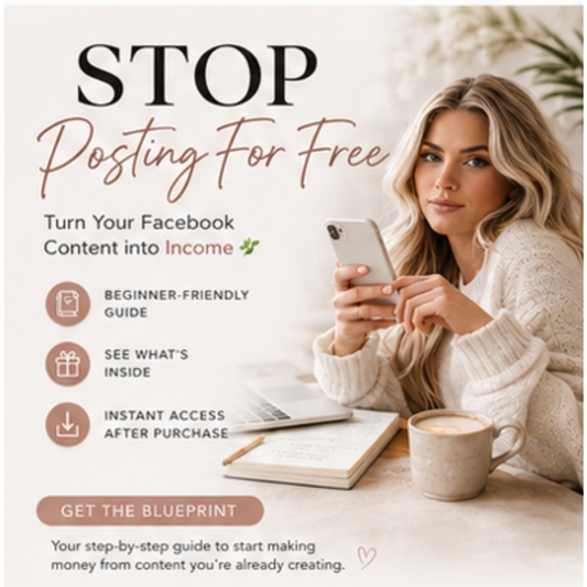 Stop Posting for Free — Facebook Monetization Blueprint