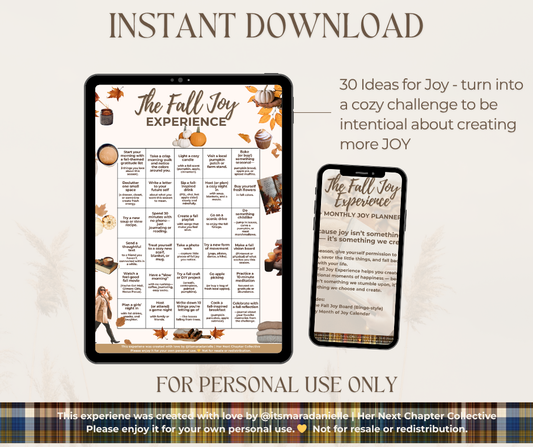 The Fall Joy Experience Digital Product – Editable Canva Template + Resell License