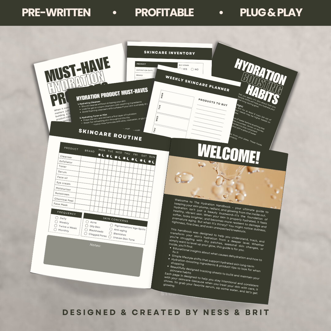The Hydration Handbook | Skin Hydration Guide + Tracker