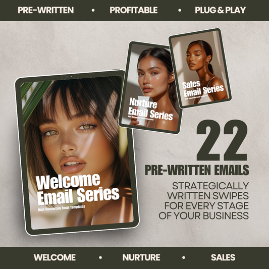 Glow Lab Skincare Digital Business - 22 High-Converting Welcome & Sales Emails