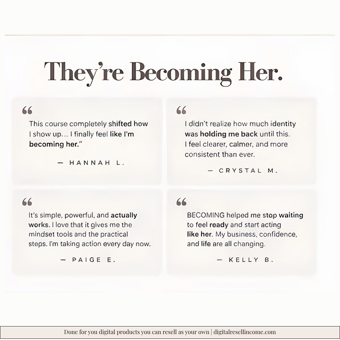 Becoming Course - How to Make ANY Strategy Work for You