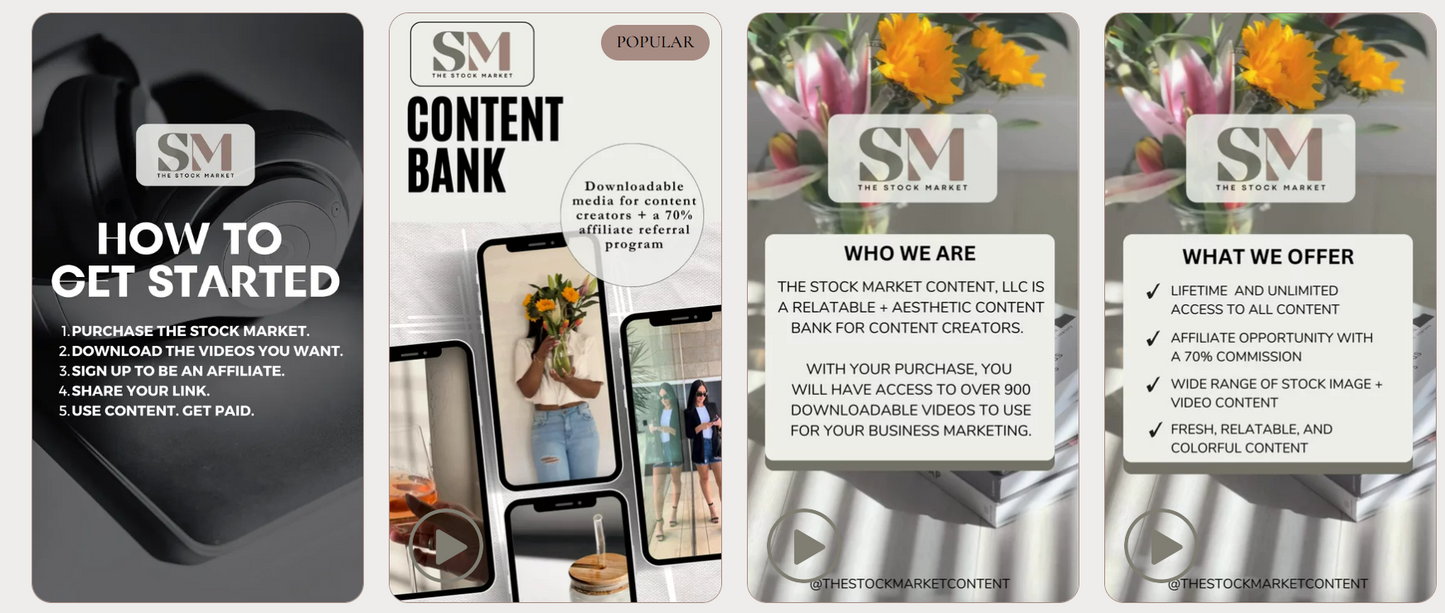 The Stock Market Content Bank — Lifetime Access + Affiliate Opportunity