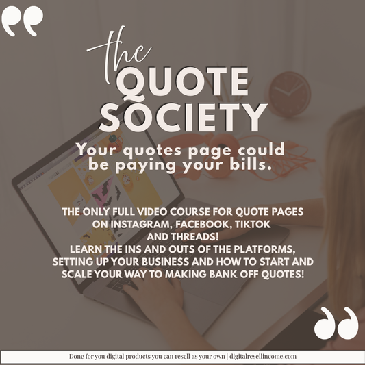 The Quote Society — Build a Quote Page That Actually Makes Money