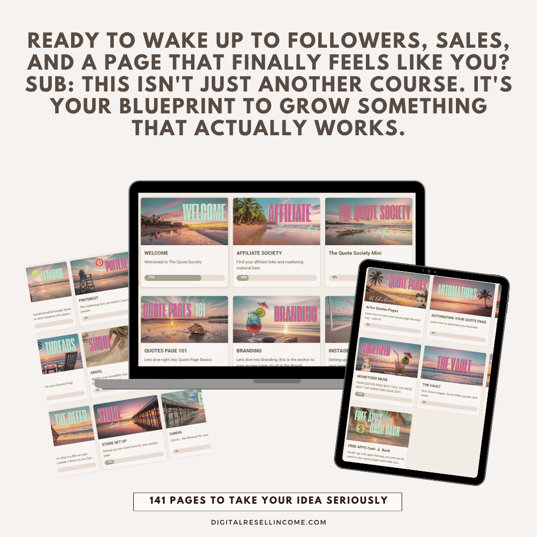 The Quote Society — Build a Quote Page That Actually Makes Money